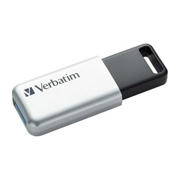 Verbatim 70057 128 GB Store 'n' Go Secure Pro USB Flash Drive with AES 256 Encryption - Silver