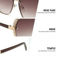 thumbnail image 3 of Gafas de sol de tendencia hueca con personalidad europea y americana de vanguardia, hechas de PC y metal., 3 of 5