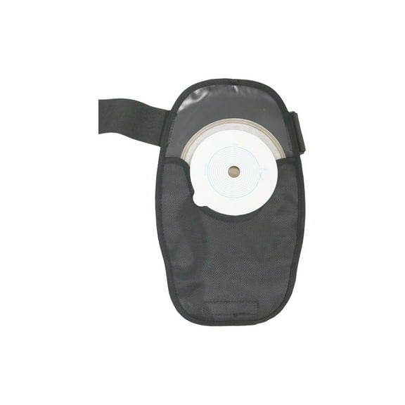 One-piece ostomy bag protective cover fixed hanging bag ostomy drainage bag waterproof urine collection bag special belt for ostomy-black-style:Waterproof version;