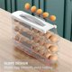 thumbnail image 5 of Egg holder for refrigerator, automatic rolling egg organizer, 3-layer stackable egg tray, refrigerator storage for eggs, holds 21 eggs, 5 of 5