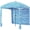 Light Blue, variant on SHOUFTW Beach Cabana - 6 x 6 ft with Detachable Side Wall,Easy Set up Beach Canopy,Cool Cabana Beach Tent Compact Storage With Carry Bag,Included Side Wall,UPF 50+ for Beach,Camping,Park