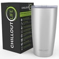 thumbnail image 4 of Stainless Steel Tumbler with Lid and Straw - Stainless Steel by Chillout Life for Unisex - 20 oz Tumbler, 4 of 10