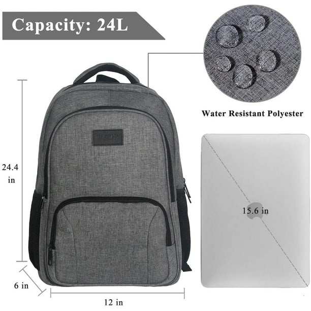 Laptop Backpack, Carry on Business Travel Backpacks for Women Men with  Laptop Compartment USB Port. 