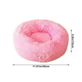 thumbnail image 4 of COM1950s Anti Anxiety Round Fluffy Plush Faux Fur Warm Washable Dog Bed & Cat Bed,Original Bed for Small Medium Large Pets,Used To Relieve Joints and Improve Sleep（12"X12"X6''） (30Cm,Pink), 4 of 7