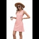 thumbnail image 3 of Vestido de Mujer Color Liso Sin Mangas con Cuello en V y Bolsillos, Naranja, Talla XXL, 3 of 10