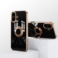 thumbnail image 3 of Allytechgroup iPhone 16 Case Kickstand, Spaceman Bracket Design Shockproof Drop Proof Luxury Camera Lens Protective Phone Case for Apple iPhone 16, Black, 3 of 6
