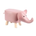 thumbnail image 2 of Reposapiés con forma de animal, otomano tapizado para niños, taburete creativo para descansar Rosa, 2 of 9