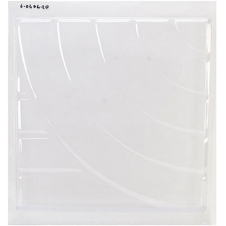 Clear Plastic Stepping Stone Mold 16'' Square-Curved Brick