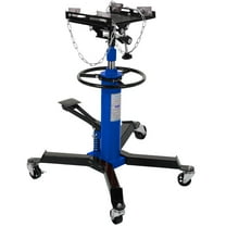Telyswee Transmission Jack, 0.6Ton/1322lbs Hydraulic Telescopic Transmission Jack, 2-Stage Floor-Standing Transmission Jack, with Foot Pedal, 360° Swivel Wheel, Garage/Workshop/Car Lift