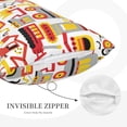 thumbnail image 3 of Lsque Cars Pattern Pillow Case – Soft & Cozy Throw Pillow Cover, Hypoallergenic Cushion Case for Sleeping Women with Envelope Closure-20"x30", 3 of 6