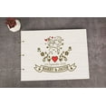 thumbnail image 4 of Darling Souvenir Personalized Engraved Laser Cut Wedding Guest Book Wooden Cover Sign-in Book Registry Guestbook Scrapbook-D3, 4 of 7