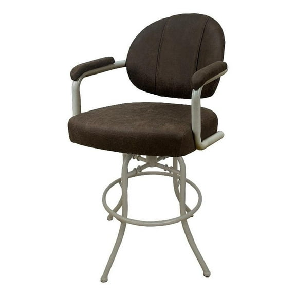 Swivel Tilt Metal Bar Stool 30" - M-70 - Northwest Whiskey - Beige