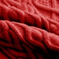 thumbnail image 7 of Fdrone Teen Girls Oversized Cable Knit Sweater Solid Color Long Sleeve Crew Neck Vintage Sweater Cozy Pullover Fall Winter Warm Fuzzy Sweatshirt, 7 of 7