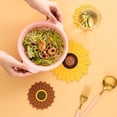 thumbnail image 4 of Sunflower Hot Pot Holder Pan Pad Cup Coaster Silicone Table Mat Heat Resistant, 4 of 11