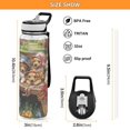 thumbnail image 3 of BZSMCE Sport Bottle Blossom Buddies on A Bench Outdoor sports Water Bottle Size: 10.4x3in, 3 of 7