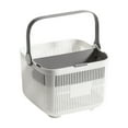 thumbnail image 5 of Plastic Storage Basket with Handle, Portable Shower Caddy with Dry Case, Organizer Basket Bin for Bathroom Kitchen Dorm Room Bedroom, 9.45x9.45x5.51", 5 of 5