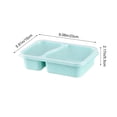 thumbnail image 3 of Gumesh Bento Snack Box Containers, 2 Compartment Divided Stackable Food Storage Containers , Meal Prep Lunch Container, 3 of 6