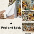 thumbnail image 3 of Peel and Stick Wallpaper Canvas Guanajuato Skyline Close Up Modern Art Wall Mural Decor Self Adhesive and Removable 100in x 144in, 3 of 6