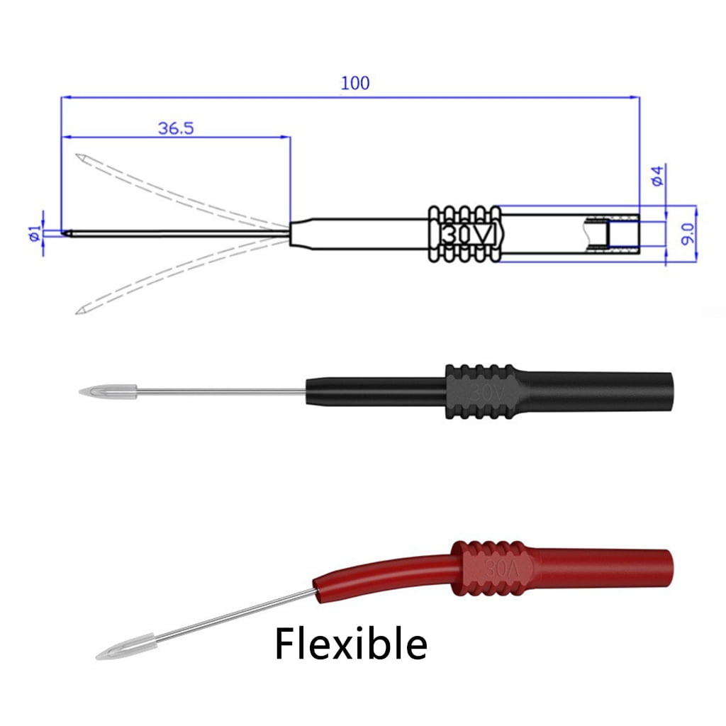 MOMOJIA Multimeter Test Leads with Tweezer Test Leads Set for Digital Multimeter Testing