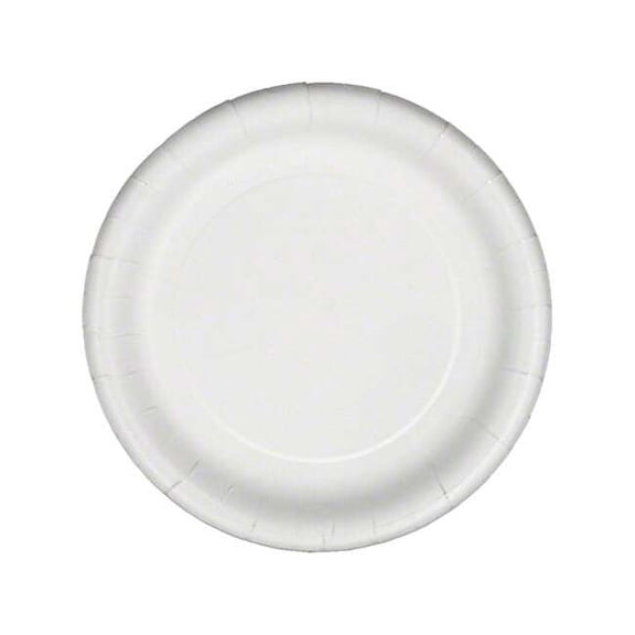 Manufacturer Varies Paper, Plate, Round, 7", White, PK500 23500