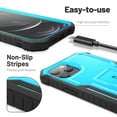 thumbnail image 3 of ExoGuard For iPhone 12 Pro Max Case, Phone Case with Screen Protector and Kickstand (Blue), 3 of 7