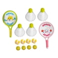 thumbnail image 4 of Juego de 2 raquetas de bádminton para niños, juguete deportivo con pelota y volante portátil Contiene 12 bolas, 4 of 9