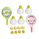 thumbnail image 4 of 2 raquetas de bádminton para niños, para exteriores, con pelota y volante. Contiene 12 bolas, 4 of 9