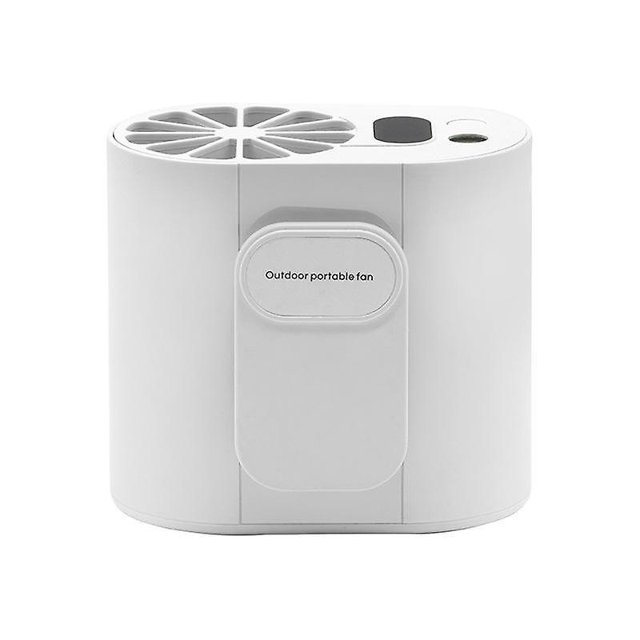 Ventilador portátil con clip para la cintura, ventilador personal para el cuello con linterna de luz potente, ventilador personal recargable de 6000 mah, ventilador con cinturón USB manos libres para