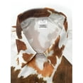 thumbnail image 3 of Western Cowboy Long Sleeve Shirts for Men Snap Button Shirt with Western Cowboy Embroidery Brown L, 3 of 6