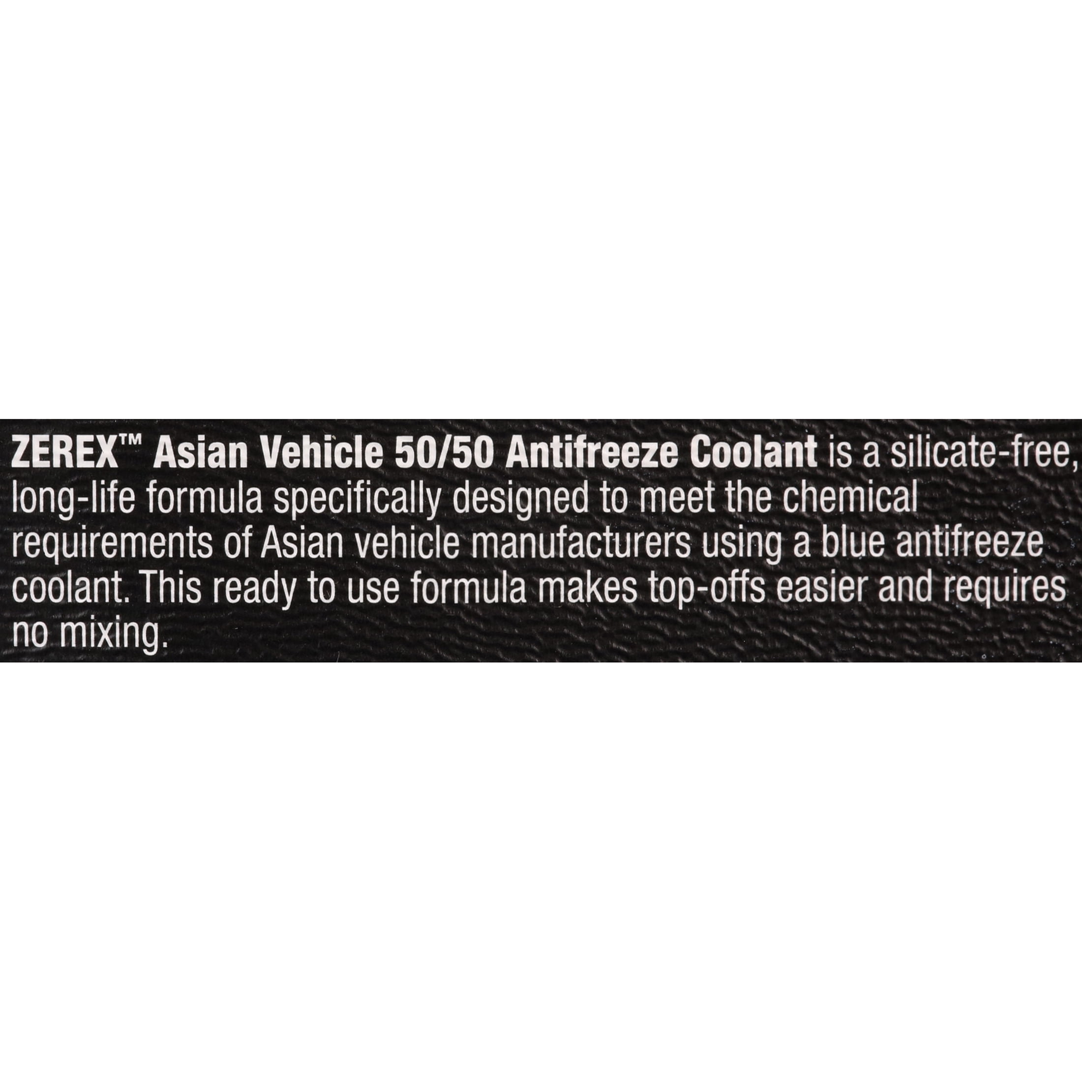 Zerex Asian Vehicle Blue 50/50 Prediluted Antifreeze