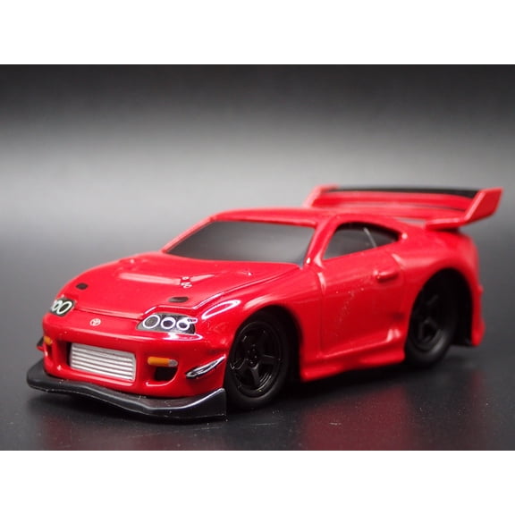 Open Box 1995-1997 TOYOTA SUPRA MK4 RED 1/64 SCALE COLLECTIBLE DIORAMA DIECAST MODEL CAR
