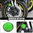 thumbnail image 2 of Unique Bargains 8 Pcs Round Stick-on Safety Spoke Reflective Self Adhesive Reflector for Motorcycle Bicycle Bike Green, 2 of 6