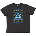 thumbnail image 3 of Inktastic Hanukkah Ugly Sweater Youth T-Shirt, 3 of 5