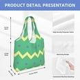 thumbnail image 4 of ZNDUO Women Tote Bag, Casual Handbags Big Capacity Shopping Shoulder Bag- Zigzag Pastel Stripes Pattern, 4 of 7