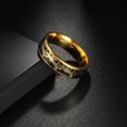 thumbnail image 4 of Fashionable Golded Dragon RingGolded Phoenix Ring Stainless Steel Ring, Dragon And Phoenix Pattern Couple Ring Jewelry Woman 10, 4 of 5