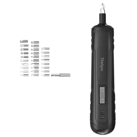 Thinkpro Electric screwdrivers, 4V Electric Screwdriver, 300 RPM,3-Stage Battery Charge Indicator