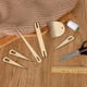 thumbnail image 4 of El Juego de 7 Palos de Telar Manual de Madera Incluye 5 Agujas de Ganchillo para Tejer en Madera, 1 Lanzadera de Madera y 1 Peine para Tejer de Madera., 4 of 7