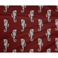 thumbnail image 4 of oneOone Tissu Polyester Lycra Imprimé Hippocampe par Yard 56 Pouces de Large, 4 of 4