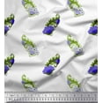 thumbnail image 1 of Soimoi Georgette Viscose Fabric Swirl & Floral Block Decor Fabric Printed Yard 42 Inch Wide, 1 of 1