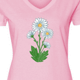 thumbnail image 4 of Inktastic Daisy Flower Women's V-Neck T-Shirt, 4 of 5