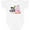 AA-White, variant on New to the Flock Cute Baby Flamingo Boys or Girls Baby Bodysuit