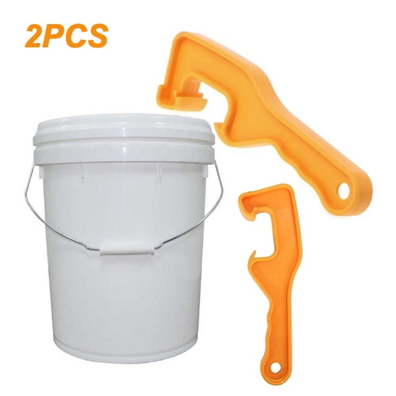2 Pieces Bucket Lid Opener, 5 Gallon Paint Can Opener,Durable & Easy to Use Bucket Opener Wrench Tool Lid Remover