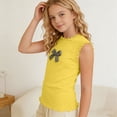thumbnail image 3 of Posijego Toddler Girls Cute Tank Tops Bow Front Sleeveless Tank Shirts for Little Girls Summer Going out Tank Tops, 3 of 8
