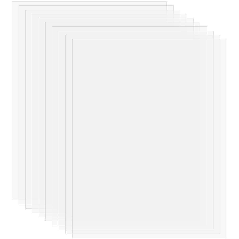 10pcs Clear Plastic Sheets Transparent Plastic Panels for Craft Picture