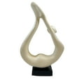 thumbnail image 3 of Yoga White Sculpture - Bronze Base, 3 of 7