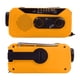 thumbnail image 2 of Radio de emergencia Radio Solar de generación de energía manual con linterna LED carga de 2000mah para acampar senderismo tipo naranja EE. UU., 2 of 5