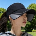 thumbnail image 2 of SRZYMJ Womens Sun Hat with Neck Flap Baseball Hat Lightweight For Wide Brim Hat For Hiking Running Camping, 2 of 3