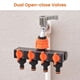 thumbnail image 4 of Divisor de Manguera de Jardín, Conector de Manguera de Grifo de 4 Vías, Divisor de Cuatro Interruptores para Riego de Césped., 4 of 5