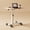 Wood grain color, variant on Overbed Table, Mobile Hospital Bedside Table With Tilting Desktop, Adjustable Height Over The Bed Table With Wheels, Rolling Standing Laptop Desk Bed Table For Hospital