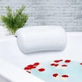 thumbnail image 1 of Almohada de baño, cojín de baño, almohada de baño de PU impermeable, almohada de bañera con ventosas, almohada de baño de spa ergonómica, adecuada para todas las bañeras, cumpleaños, regalo de Navidad, 1 of 5
